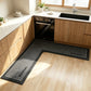🍳💧L-Shape Diatomite Kitchen Corner Mat | Quickly Absorbs Water and Oil🧽