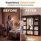 🧥🔩Tool-Free Portable Fabric Closet | Extra Closet Space, No Drilling