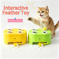 🐱🐹Rechargeable Whack-A-Mole Cat Toy | Dual-Action Pom-Pom & Rotating Feather Play🐾