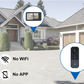 📹🚪No-WiFi Local Wireless Video Doorbell Kit | Point-to-Point, No Smartphone App Required🖥️
