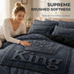 🛌☁️Modern Crown‑Print 3‑Piece Bedding Set | Soft Brushed Micro‑Fiber Duvet‑Cover Kit🧵