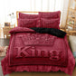 🛌☁️Modern Crown‑Print 3‑Piece Bedding Set | Soft Brushed Micro‑Fiber Duvet‑Cover Kit🧵
