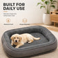 🛋️🐾All-Season Bolster-Style Pet Bed | Dual-Texture Fabric Provides Cozy Rest All Year Round🪑