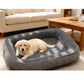 🛋️🐾All-Season Bolster-Style Pet Bed | Dual-Texture Fabric Provides Cozy Rest All Year Round🪑