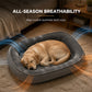 🛋️🐾All-Season Bolster-Style Pet Bed | Dual-Texture Fabric Provides Cozy Rest All Year Round🪑