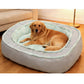 🛋️🐾All-Season Bolster-Style Pet Bed | Dual-Texture Fabric Provides Cozy Rest All Year Round🪑