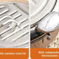 🍳🌡️Stainless Steel Deep Fry Pot | Built-in Thermometer & Oil Drain Rack🫗
