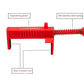 ⚡🏗️Brick Line Clips – Adjustable PA6, durable & easy setup🧱