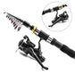 🎣🌊 Portable Travel Fishing Kit | Compact Telescopic Rod for Camping & Road Trips
