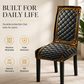 🪑☁️ Baroque-Print Stretch Chair Cover | High-Density Stretch Fabric, Machine Washable 🧵