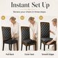 🪑☁️ Baroque-Print Stretch Chair Cover | High-Density Stretch Fabric, Machine Washable 🧵