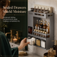 🧂 Save 50%! 🍳 Wall-Mounted Spice Rack – No-Drill Adhesive Install, Multi-Tier Storage with Jars & Spoons – Declutter Your Kitchen Counter ✨