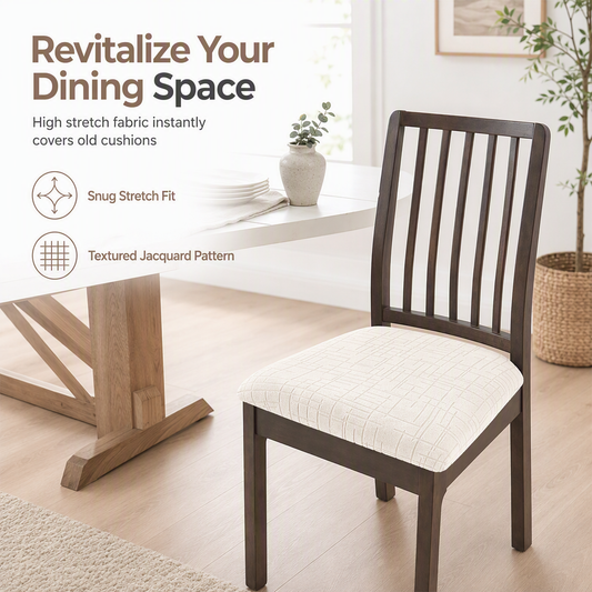 🪑🏡Strapless Stretch Chair Seat Slipcover | Budget-Friendly Seat Refresh