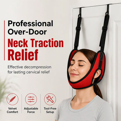 🚪🧘Over-the-Door Neck Stretching Sling | Adjustable for Daily Home Stretching