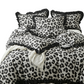 🐆🛏️Leopard-Print Ruffled-Trim Duvet Cover Set | Soft Polyester Fabric, 1 Duvet Cover + 2 Pillowcases🖤