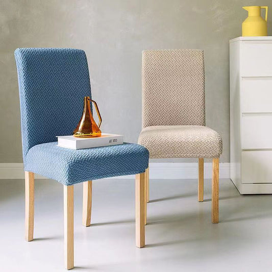 🪑☁️Stretchy Jacquard Dining Chair Slipcover | Refresh Old Chairs Without Buying New Furniture🧶