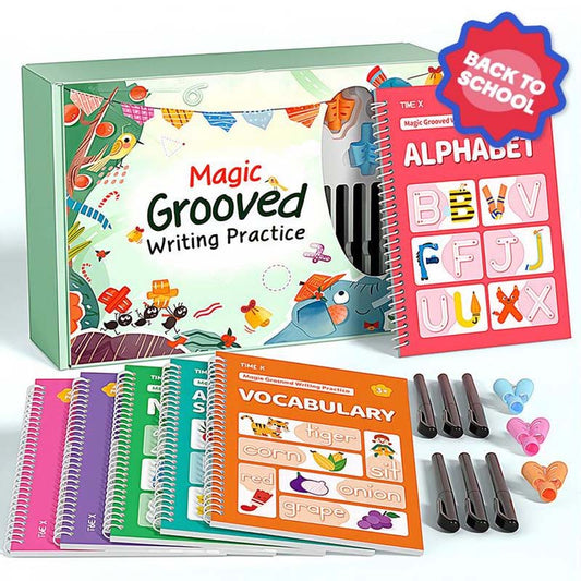 📝 📚Grooved Handwriting Workbook Set |Great for Preschool Use