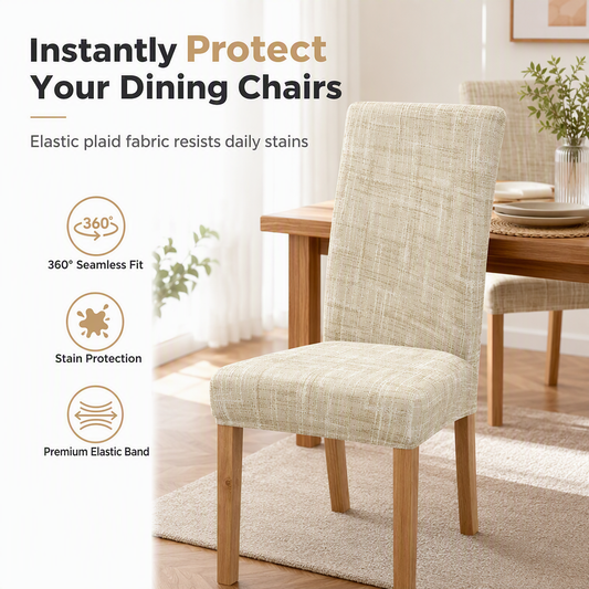 🪑Universal Stretch Plaid Chair Cover – Stretchy, Protective, Easy Fit