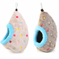 🐦🛏️Egg‑Shaped Hanging Bird Hut | Plush Enclosed Cave Blocks Cold Drafts🧶