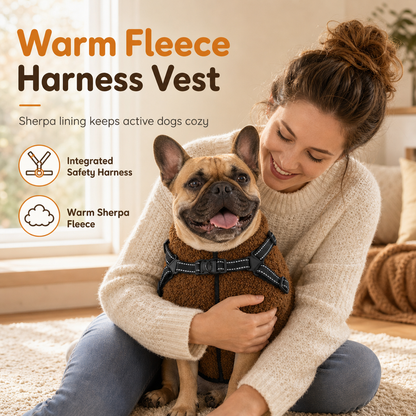 🐕❄️Fleece-Lined Dog Winter Jacket | Reflective Strips For Nighttime Safety🧥