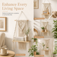 🎁 2026 NEW ARRIVALS 50% OFF! ✨ Bohemian Hand Woven Macrame Wall Hanging Floating Shelf – Artisan Hand-Knotted Patterns, Sturdy Wood Platform & Chic Tassel Design – Perfect for Books, Plants & Living Room Decor 🧶