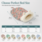 🐱🛏️Semi-Enclosed Hooded Pet Sleeping Bag Cave Bed | Draft-Blocking, Cozy Indoor Winter Rest Spot📦