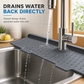 🚰🌊Trimmable Silicone Faucet Splash-Guard Mat | Reduces Standing Water, Limescale, and Mold Risk Around Sink Countertops🧽