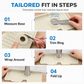 🚰🌊Trimmable Silicone Faucet Splash-Guard Mat | Reduces Standing Water, Limescale, and Mold Risk Around Sink Countertops🧽