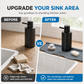 🚰🌊Trimmable Silicone Faucet Splash-Guard Mat | Reduces Standing Water, Limescale, and Mold Risk Around Sink Countertops🧽