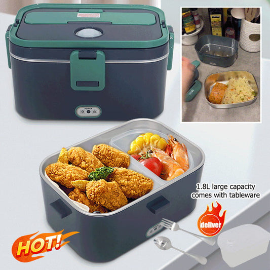 🍱🥣Portable Electric Heated Lunch Box |Enjoy Hot Meals on the Go🔥