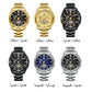 ⌚🧔Men’s Business-Casual Quartz Watch | Large Dial, Stainless Steel Strap with Luminous Hands & Date💼