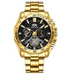 ⌚🧔Men’s Business-Casual Quartz Watch | Large Dial, Stainless Steel Strap with Luminous Hands & Date💼