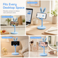 🐰📱Cute Bunny Aesthetic Desktop Phone Stand |Weighted Base with Anti-Scratch Silicone Pads📏
