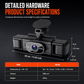 🚗🎥Four-Lens Rotatable Dash Cam | Multi-Angle In-Car and Outside-Car 1080p Recording with Infrared Night Vision🔄