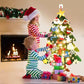 🎄👨‍👩‍👧DIY Felt Christmas Tree Kit for Kids | 32 Detachable Felt Ornaments, 35-LED String Lights🧸
