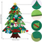 🎄👨‍👩‍👧DIY Felt Christmas Tree Kit for Kids | 32 Detachable Felt Ornaments, 35-LED String Lights🧸
