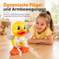 🦆🎵Electric Singing and Dancing Cartoon Duck Toy | LED Light Effects, Waddling Motion🌈