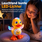 🦆🎵Electric Singing and Dancing Cartoon Duck Toy | LED Light Effects, Waddling Motion🌈