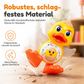 🦆🎵Electric Singing and Dancing Cartoon Duck Toy | LED Light Effects, Waddling Motion🌈