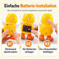 🦆🎵Electric Singing and Dancing Cartoon Duck Toy | LED Light Effects, Waddling Motion🌈