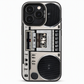 📀📱Retro Vinyl Record-Pattern TPU Phone Case | Electroplated Laser-Etched Reflective Design🎶