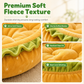 🍔🐶Cute Hamburger-Shaped Round Pet Bed | Comfy Headrest Cushion for Household Pets🧶