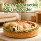 🍔🐶Cute Hamburger-Shaped Round Pet Bed | Comfy Headrest Cushion for Household Pets🧶
