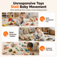 🚗👶 4-Piece Magnetic Electric Toy Car Set | Sound and Light Features Encourage Toddlers to Crawl🎵