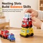 🚗👶 4-Piece Magnetic Electric Toy Car Set | Sound and Light Features Encourage Toddlers to Crawl🎵