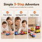 🚗👶 4-Piece Magnetic Electric Toy Car Set | Sound and Light Features Encourage Toddlers to Crawl🎵