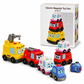 🚗👶 4-Piece Magnetic Electric Toy Car Set | Sound and Light Features Encourage Toddlers to Crawl🎵
