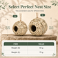 🐦🪺Hand-Woven Spherical Straw Bird Nest | Dense-Weave Shelter Ornament for Backyard Birds🌾