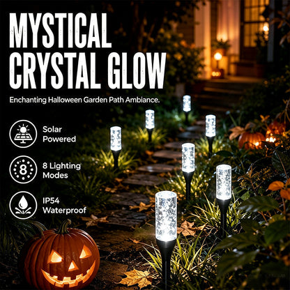 🌙🌱Solar-Powered Crystal-Bubble Pathway Stake Light  | Tool-Free Push-In Installation for Yard & Garden🏕️