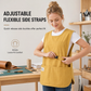 🥼🍳Vest-Style Water- and Oil-Repellent Kitchen Apron | Say Goodbye to Neck Pain from Old Neck-Hanging Aprons🎽
